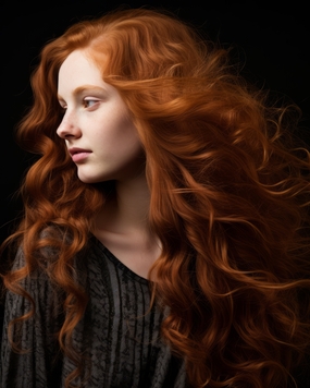 欧美时尚轻熟风格美女卷发发型图片